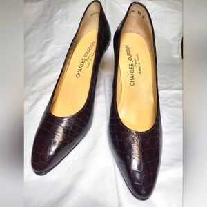 Charles Jourdan Women's Brown Leather Shoes